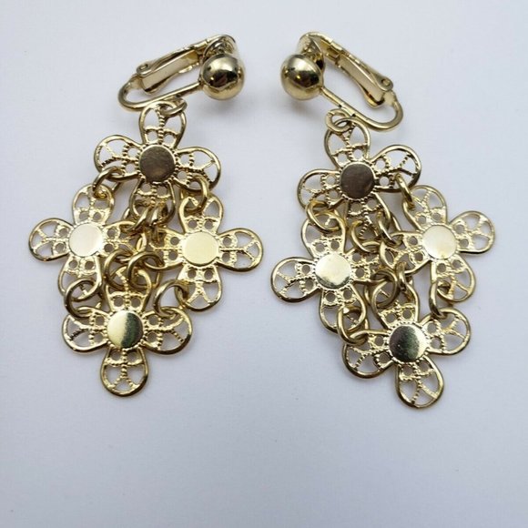 Vintage Sarah Coventry Gold Necklace & Earrings - Picture 8 of 9